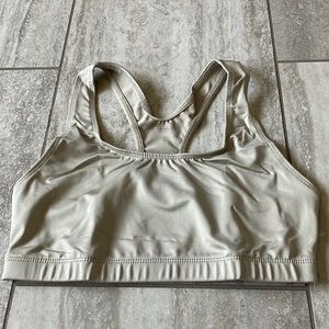 Danskin coolmax,Extreme racer back bra top,Medium,cream for women